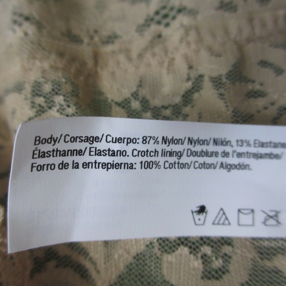 NWOT MADENFORM 6 M MEDIUM LACE BEIGE PANTIES - Picture 4 of 4